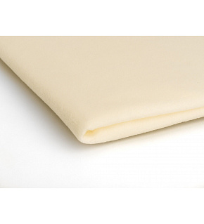Látka Microfleece barva ecru 1,55 m x 0,33 m