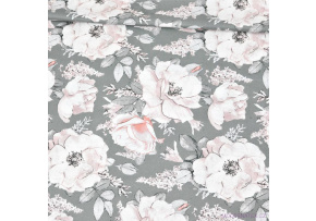 Bavlnená látka 32, vzor kvetiny, metráž 160 cm   