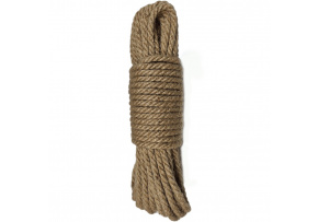 Šnúra pletená jutová 10 mm x 20 m Šnúra pletená jutová 10 mm x 20 m