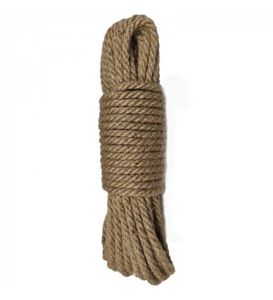 Šnůrka pletená jutová 10 mm x 20 m