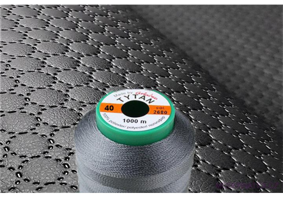 Šicí nitě TYTAN 40 1000 m  tm. šedé barva 2680 