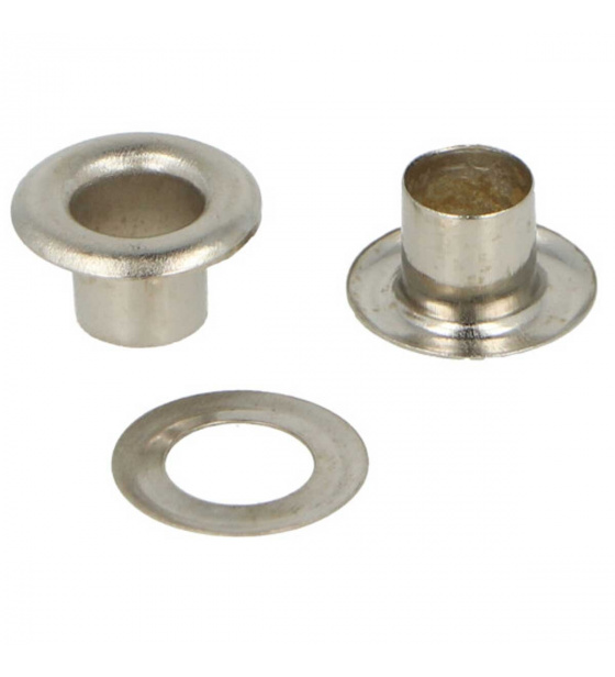 Kovové priechodky 6 mm Chróm - 10 ks