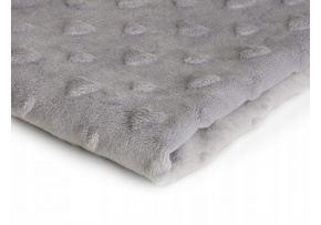 Minky srdiečka farba sv. šedá 08