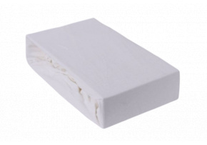 Jersey prestieradlo s gumičkou 160x200 cm, farba Biela