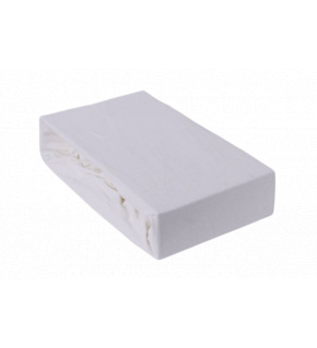 Jersey prestieradlo s gumičkou 160x200 cm, farba Biela