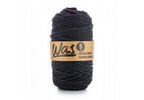 Bavlnená šnúra 5 mm, 100 m, farba antracitová 360 Bavlnená šnúra 5 mm, 100 m, farba antracitová 360