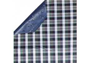 Nepremokavá látka Kodura Kostka, farba zelená, metráž 150 cm