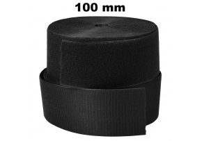 Pásik so suchým zipsom, set háčika a slučky, farba čierna 100 mm, balenie 25 m Pásik so suchým zipsom, set háčika a slučky, farba čierna 100 mm, balenie 25 m