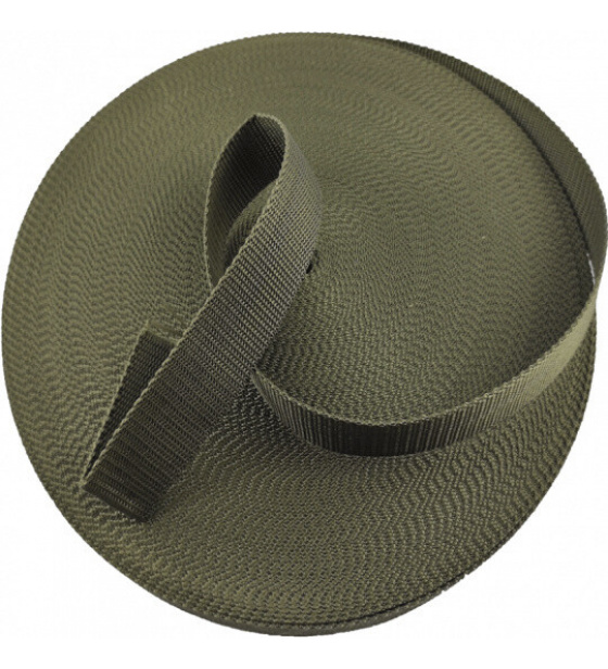 Polypropylénový popruh 25 mm khaki (balenie 50 m)