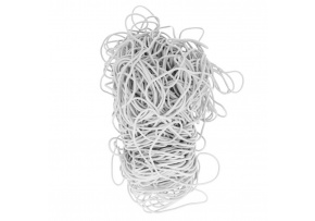 Guľatá guma 3 mm,farba biela