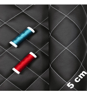 Ekokoža prešívaná, farba čierno-biela, metráž 145 cm Ekokoža prešívaná, farba čierno-biela, metráž 145 cm