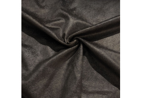 Velúrová poťahová látka Infinity 6, farba čokoládová, metráž 142 cm  