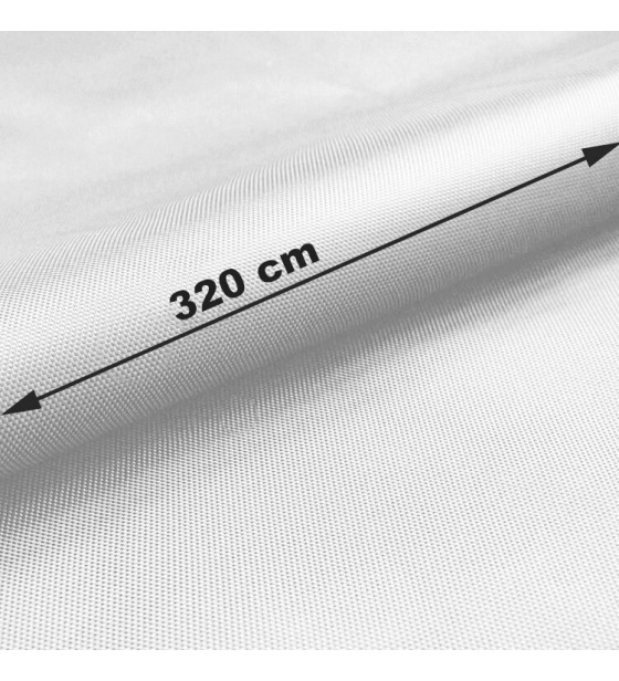 Nepremokavá látka Oxford WR/PU, šírka 320 cm, Biela