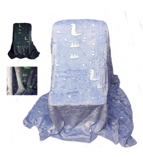 Deka svietiaca obloha, farba svetlo-modrá 150 x 200 cm