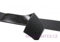 Pásik na suchý zips s lepidlom, farba Černá, dlžka 50 cm, šírka 50 mm