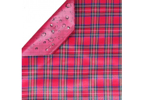 Nepremokavá látka Kodura Kocka, farba červená, metráž 150 cm Nepremokavá látka Kodura Kocka, farba červená, metráž 150 cm