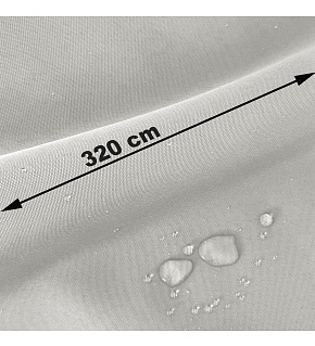 Nepremokavá látka Oxford Teflon, šírka 320 cm, svetlo-šedá