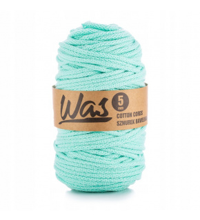 Bavlnená šnúra 5 mm, 100 m, farba zelená 190