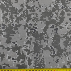 Vodotěsné látky kordura 600x300 military 999, pixel šedá