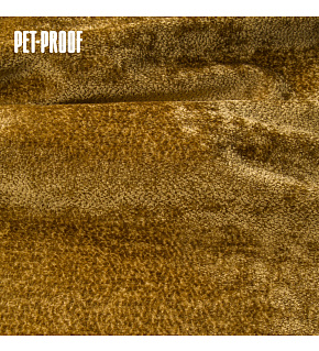 Velurová potahová látka Aphrodite Honey pro nábytek, metráž - Pet Proof