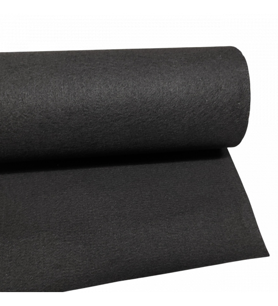 Technický filc 4 mm barva Černá šířka 160 cm 