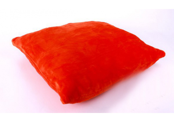 Obliečka na vankúš z mikroplyšu UNI, farba Terra, 40x40 cm