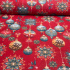 Vianočný vzor bavlnenej látky Vianočné Gule na Červenom, metráž 160 cm