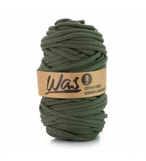 Bavlnená šnúra 9 mm, 50 m, farba khaki 250