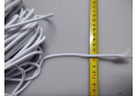 Guľatá guma 5 mm, farba biela, metráž od 1m