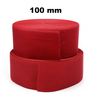 Pásik so suchým zipsom, set háčika a slučky, farba Červená 100 mm, balenie 25 m Pásik so suchým zipsom, set háčika a slučky, farba Červená 100 mm, balenie 25 m