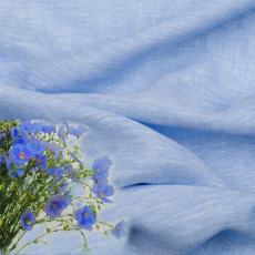 Lněná přírodní látka Julia barva sv. modrá 154 grm2 2151-93