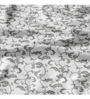 Bavlnená látka 306, orientálny vzor na bielom podklade, metráž 160 cm 