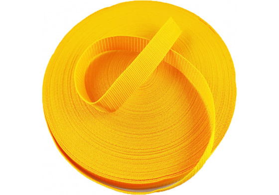 Polypropylénový popruh 25 mm žltý (balenie 50 m)