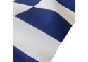 Tissu d'extérieur pour transats et hamacs de jardin, Blanc Bleu Damier 5x10 cm