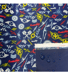 Nepremokavá látka Kodura Oceán, farba modrá, metráž 150 cm