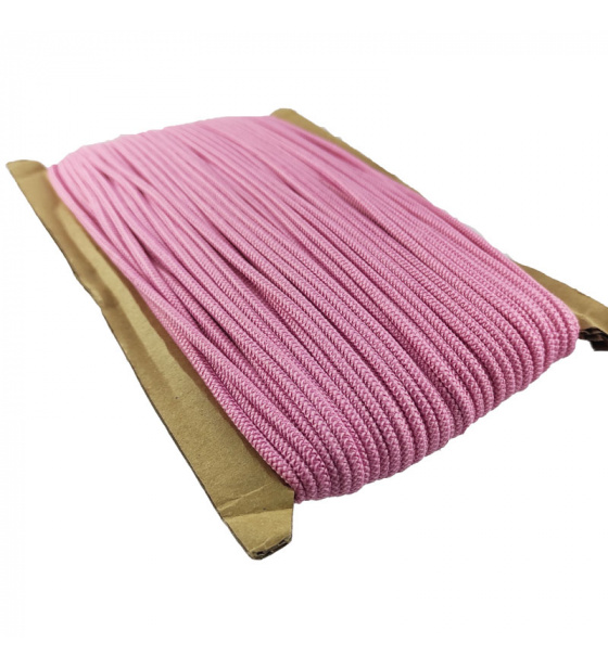 Guľatá guma 3 mm, farba ružová, balenie 50 m