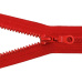 Kostkový zips 5 mm 65 cm deliteľný červený