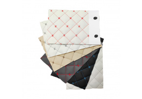 Vzorkovník poťahových látok Ekokoža prešívaná MIX