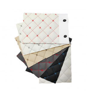 Vzorkovník poťahových látok Ekokoža prešívaná MIX